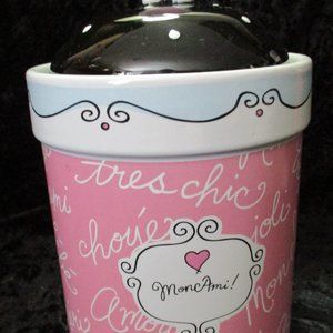 Castlemere Glamour 'Mon Ami' Pet Treat Jar